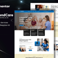TendCare - Senior Care Services Elementor Template Kit, Elementor Template Kit, TendCare Elementor Template Kit - Free Download