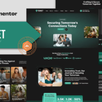 Tenet - Cyber Security Services Elementor Template Kit, Elementor Template Kit, Tenet Elementor Template Kit - Free Download