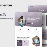 Textiles Elementor Template Kit, Elementor Template Kit, Textiles Elementor Template Kit - Free Download