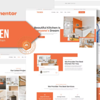 Tichen - Modern Kitchen Elementor Template Kit, Elementor Template Kit, Tichen Elementor Template Kit - Free Download