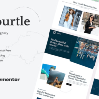 Tourtle - Travel Agency Template Kits Elementor Template Kit, Elementor Template Kit, Tourtle Elementor Template Kit - Free Download