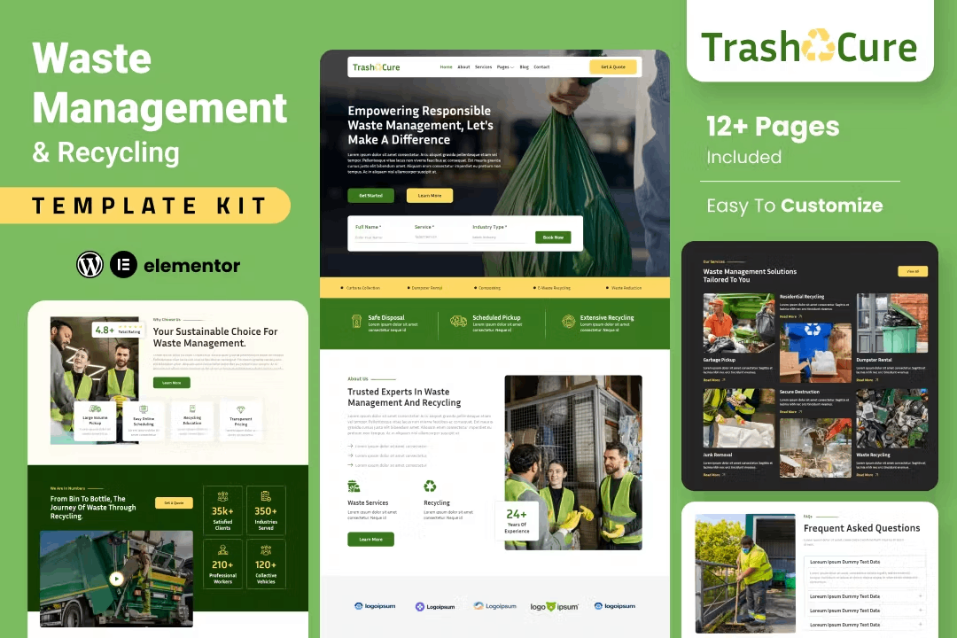 TrashCure Elementor Template Kit 1 TrashCure Elementor Template Kit, Elementor Template Kit, TrashCure Elementor Template Kit - Free Download