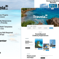 Travela - Travel & Trip Business Elementor Template Kit Cover