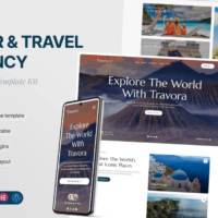 Travora - Tour & Travel Agency Elementor Template Kit Cover