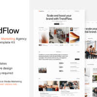 TrendFlow Elementor Template Kit Cover