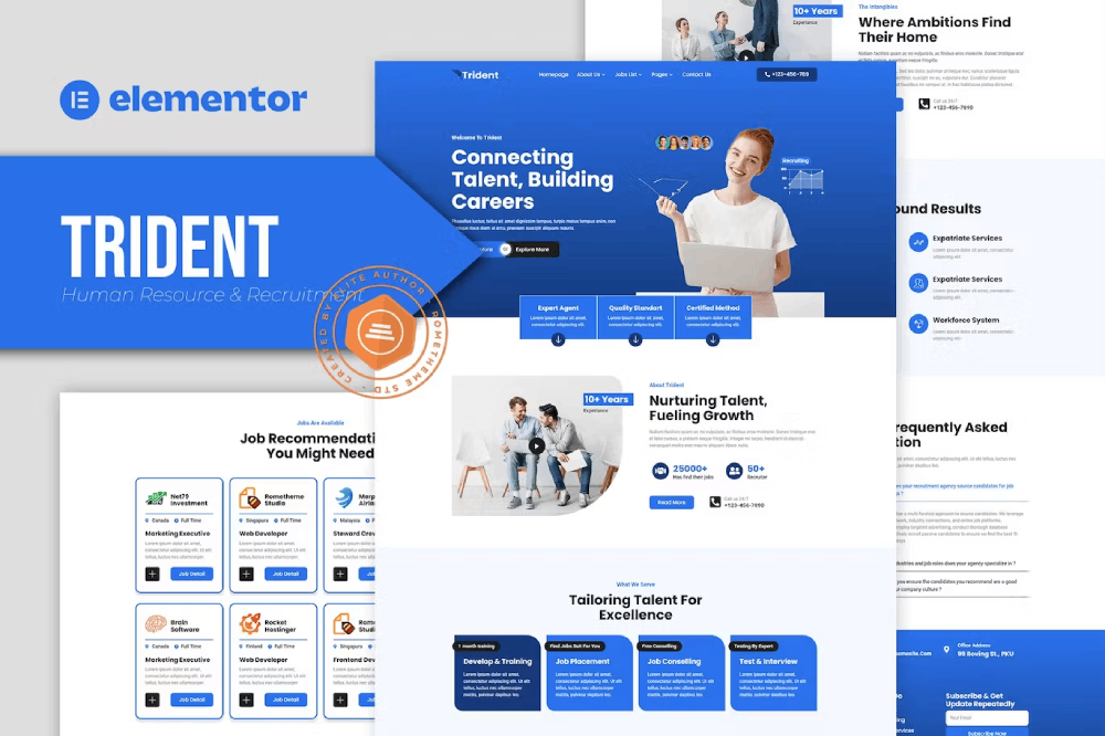 Trident – Human Resource & Recruitment Agency Elementor Template Kit 1 Trident – Human Resource & Recruitment Agency Elementor Template Kit, Elementor Template Kit, Trident Elementor Template Kit - Free Download