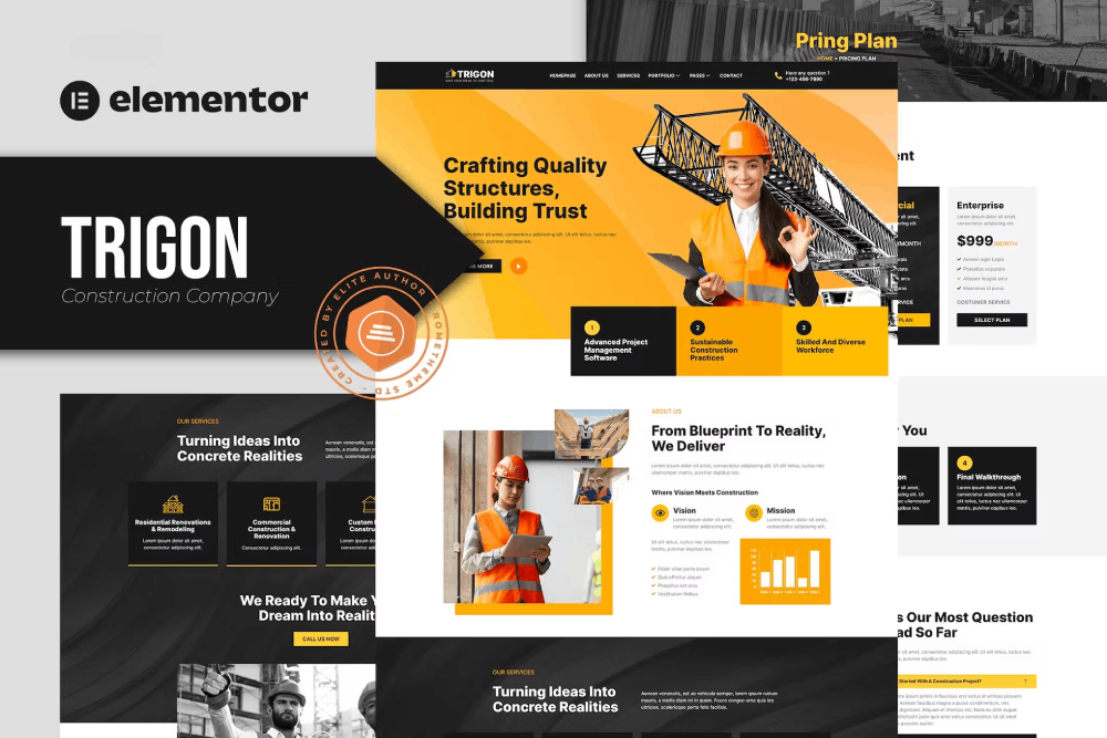 Trigon - Construction Elementor Template Kit 1 Trigon - Construction Elementor Template Kit, Elementor Template Kit, Trigon Elementor Template Kit - Free Download