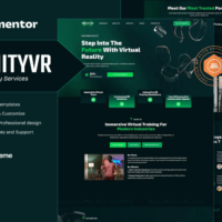 TrinityVR - Virtual Reality Services Elementor Template Kit, Elementor Template Kit, TrinityVR Elementor Template Kit - Free Download