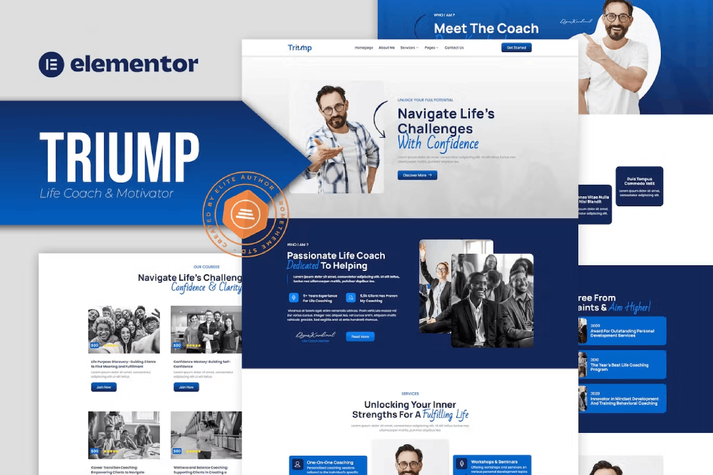 Triump - Life Coach & Motivator Elementor Template Kit 1 Triump - Life Coach & Motivator Elementor Template Kit, Elementor Template Kit, Triump Elementor Template Kit - Free Download