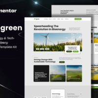 Tugreen - Green Energy & Technology Company Elementor Template Kit, Elementor Template Kit, Tugreen Elementor Template Kit - Free Download