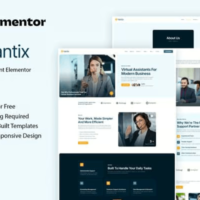 Vantix - Virtual Assistant Elementor Template Kit, Elementor Template Kit, Vantix Elementor Template Kit - Free Download