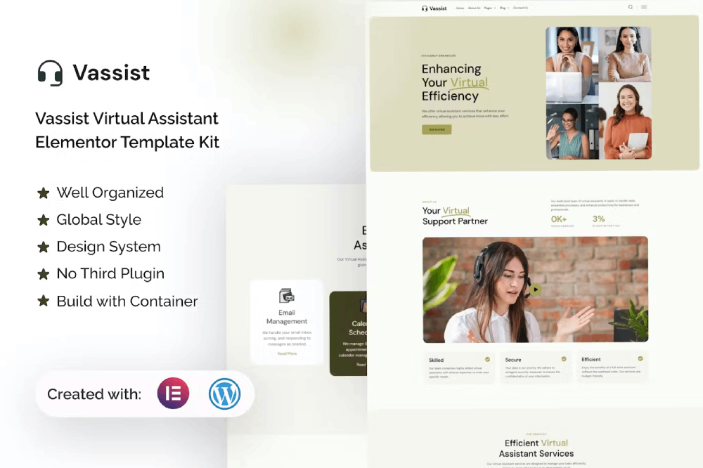 Vassist Virtual Assistant Elementor Template Kit 1 Vassist Virtual Assistant Elementor Template Kit, Elementor Template Kit, Vassist Elementor Template Kit - Free Download
