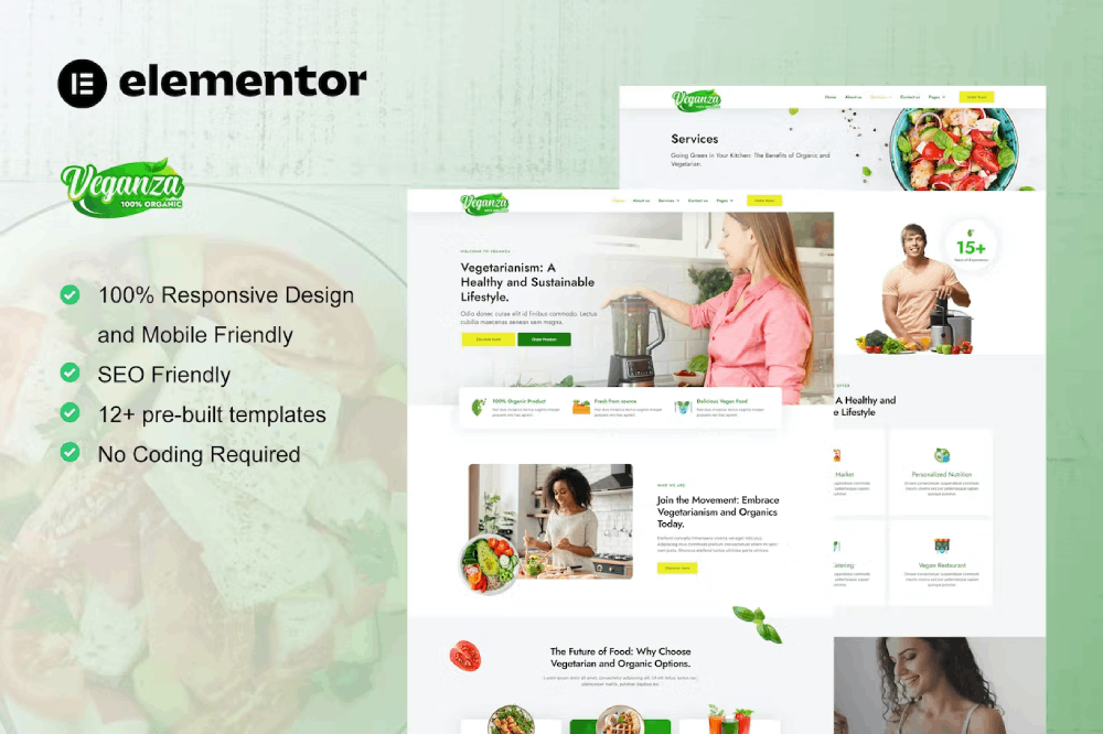 Veganza - Template kit for Vegetarian or Organic food Elementor Template Kit 1 Veganza - Template kit for Vegetarian or Organic food Elementor Template Kit, Elementor Template Kit, Veganza Elementor Template Kit - Free Download