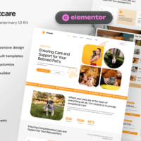 Vetcare - Pet Care & Veterinary Elementor Template Kit, Elementor Template Kit, Vetcare Elementor Template Kit - Free Download