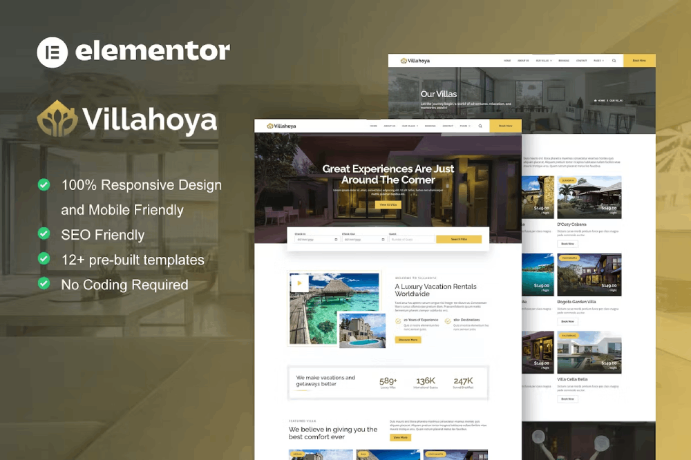 Villahoya - Template Kit for Villa & Vacation Rentals Elementor Template Kit 1 Villahoya - Template Kit for Villa & Vacation Rentals Elementor Template Kit, Elementor Template Kit, Villahoya Elementor Template Kit - Free Download