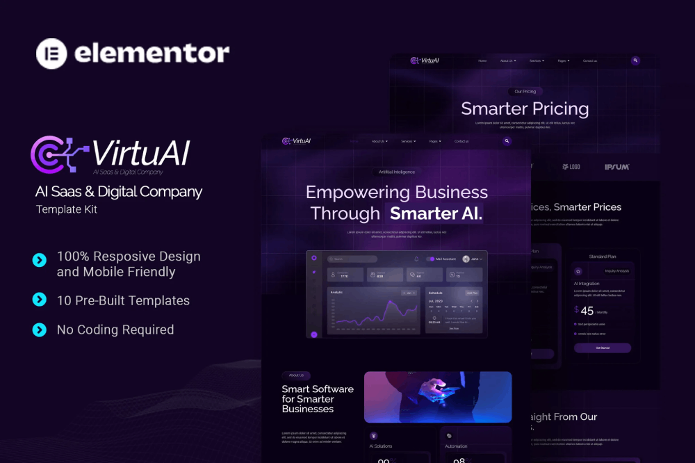 VirtuAI Elementor Template Kit 1 VirtuAI Elementor Template Kit, Elementor Template Kit, VirtuAI Elementor Template Kit - Free Download