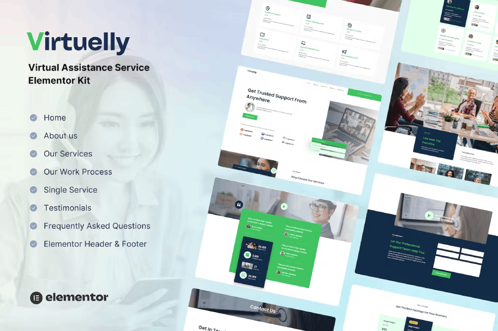 Virtuelly - Virtual Assistant Elementor Kit Elementor Template Kit 1 Virtuelly - Virtual Assistant Elementor Template Kit, Elementor Template Kit, Virtuelly Elementor Template Kit - Free Download