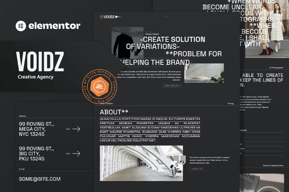 Voidz - Creative Agency Elementor Template Kit 1 Voidz - Creative Agency Elementor Template Kit, Elementor Template Kit, Voidz Elementor Template Kit - Free Download