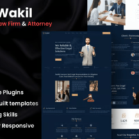 Wakil - Attorney Law Firm & Legal Services Elementor Template Kit, Elementor Template Kit, Wakil Elementor Template Kit - Free Download