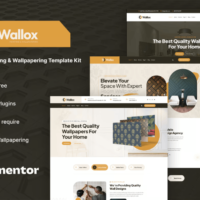 Wallox - Painting & Wallpapering Elementor Template Kit, Elementor Template Kit, Wallox Elementor Template Kit - Free Download