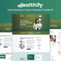 Wealthify - Online Banking & Finance Elementor Template Kit, Elementor Template Kit, Wealthify Elementor Template Kit - Free Download