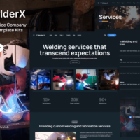 WelderX Elementor Template Kit, Elementor Template Kit, WelderX Elementor Template Kit - Free Download
