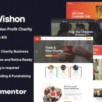 Wishon - Non Profit Charity Elementor Template Kit, Elementor Template Kit, Wishon Elementor Template Kit - Free Download