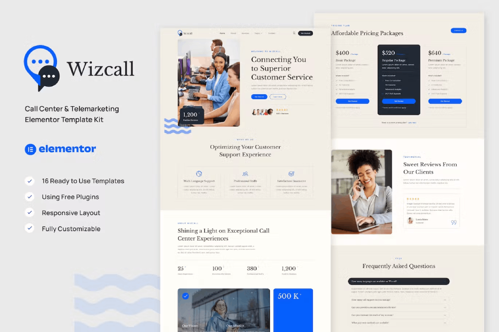 Wizcall - Call Center & Telemarketing Elementor Template Kit 1 Wizcall - Call Center & Telemarketing Elementor Template Kit, Elementor Template Kit, Wizcall Elementor Template Kit - Free Download