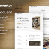 WoodLand – Carpenter & Craftsman Elementor Template Kit, Elementor Template Kit, WoodLand Elementor Template Kit - Free Download
