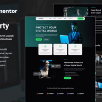 Xyberty - Cyber Security Elementor Template Kit, Elementor Template Kit, Xyberty Elementor Template Kit - Free Download