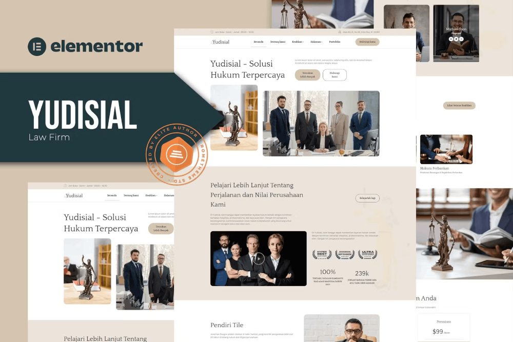 Yudisial - Law Firm Elementor Template Kit 1 Yudisial - Law Firm Elementor Template Kit, Elementor Template Kit, Yudisial Elementor Template Kit - Free Download
