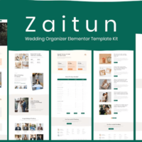 Zaitun - Wedding Organizer Elementor Template Kit Cover