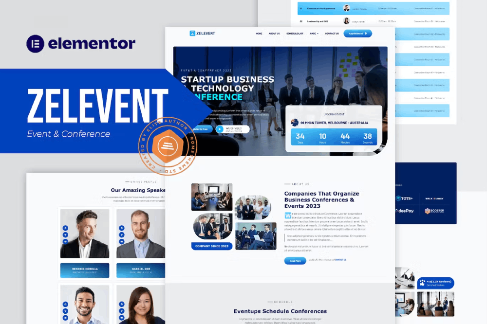 Zelevent - Event & Conference Elementor Template Kit 1 Zelevent - Event & Conference Elementor Template Kit Cover