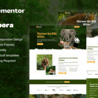 Zoora - Template kit for Zoo & Safari Elementor Template Kit, Elementor Template Kit, Zoora Elementor Template Kit - Free Download