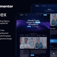 Zynex - Digital Marketing Agency Elementor Template Kit, Elementor Template Kit, Zynex Elementor Template Kit - Free Download