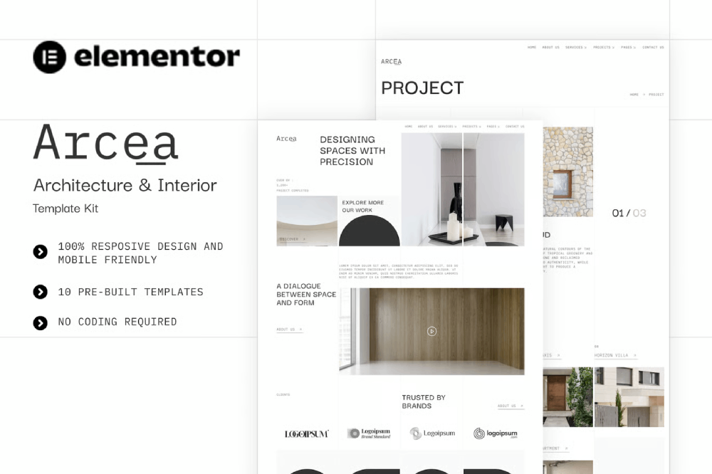 arcea Elementor Template Kit 1 arcea Elementor Template Kit Cover