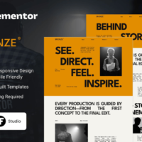 bronze Elementor Template Kit Cover