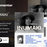 inumaki Elementor Template Kit Cover