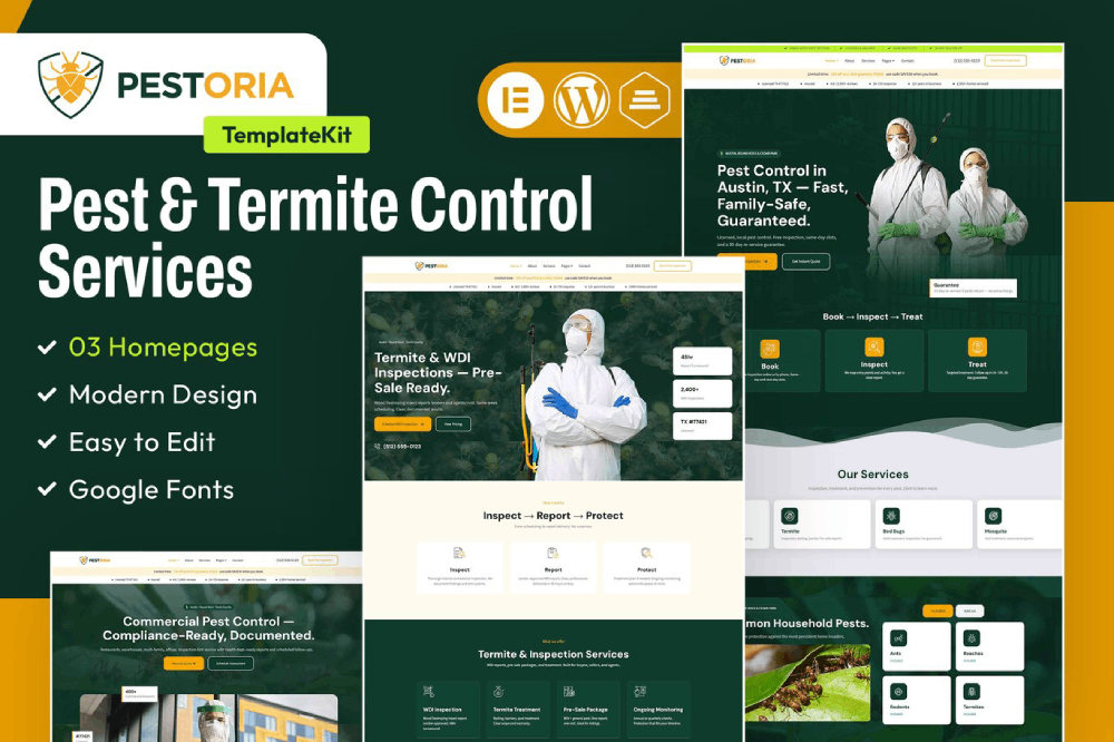 pestoria Elementor Template Kit 1 pestoria Elementor Template Kit Cover