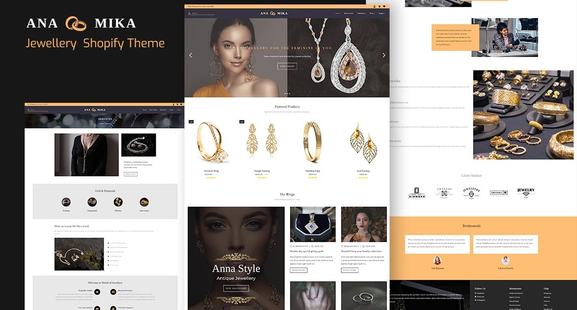 Anamika - Jewelry Fashion Shopify eCom Template 1 Anamika - Jewelry Fashion Shopify eCom Template