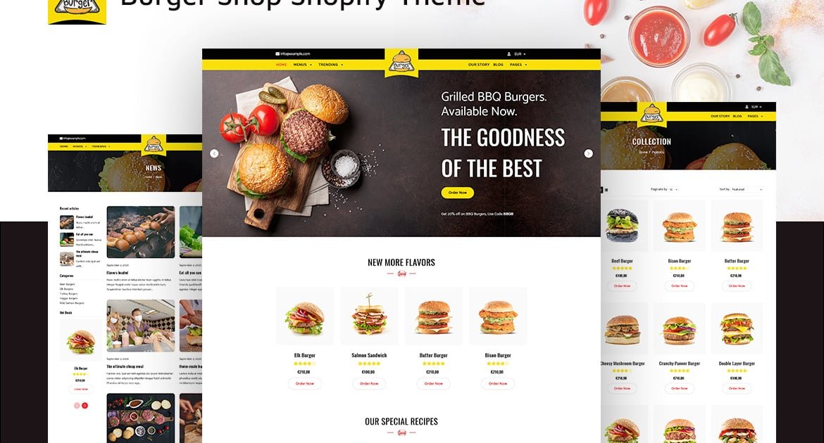 Burgs - Food Delivery & Restaurant Shopify Theme 1 Burgs - Food Delivery & Restaurant Shopify Theme