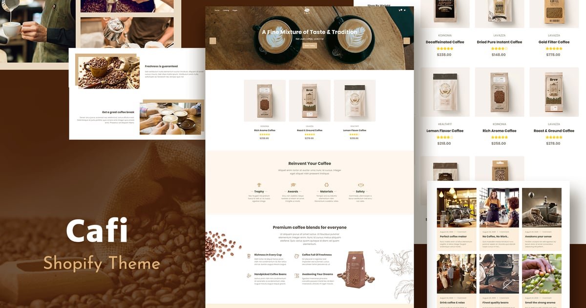 Cafi - Coffee Shops & Cafés Responsive Shopify 1 Cafi - Coffee Shops & Cafés Responsive Shopify