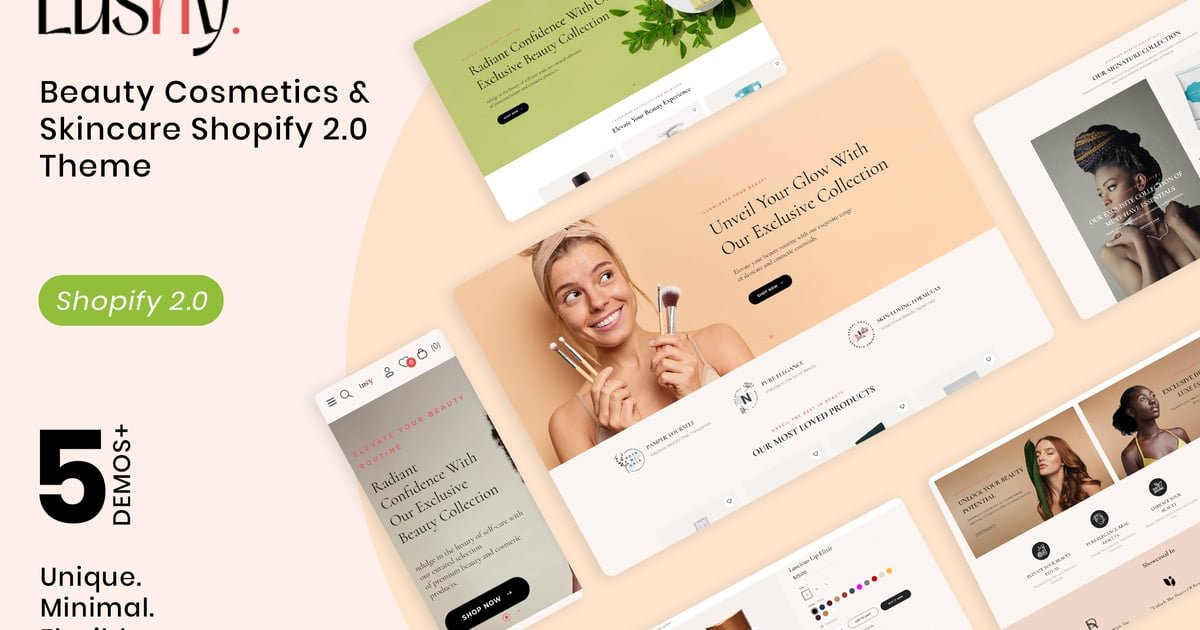 Lushy - Beauty Cosmetics & Skincare Shopify Theme 1 Lushy - Beauty Cosmetics & Skincare Shopify Theme