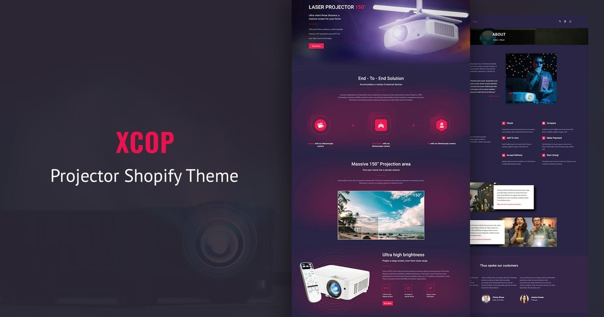 Xcop - One Page Entertainment Shopify Theme 1 Xcop - One Page Entertainment Shopify Theme